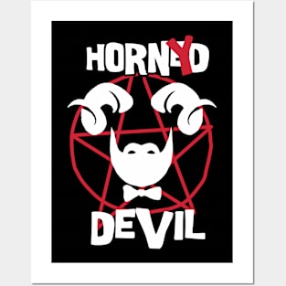 Horned devil art Posters and Art